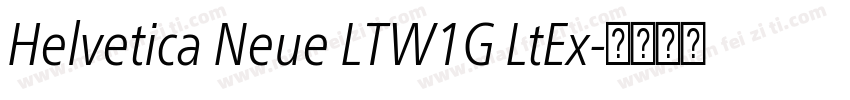 Helvetica Neue LTW1G LtEx字体转换